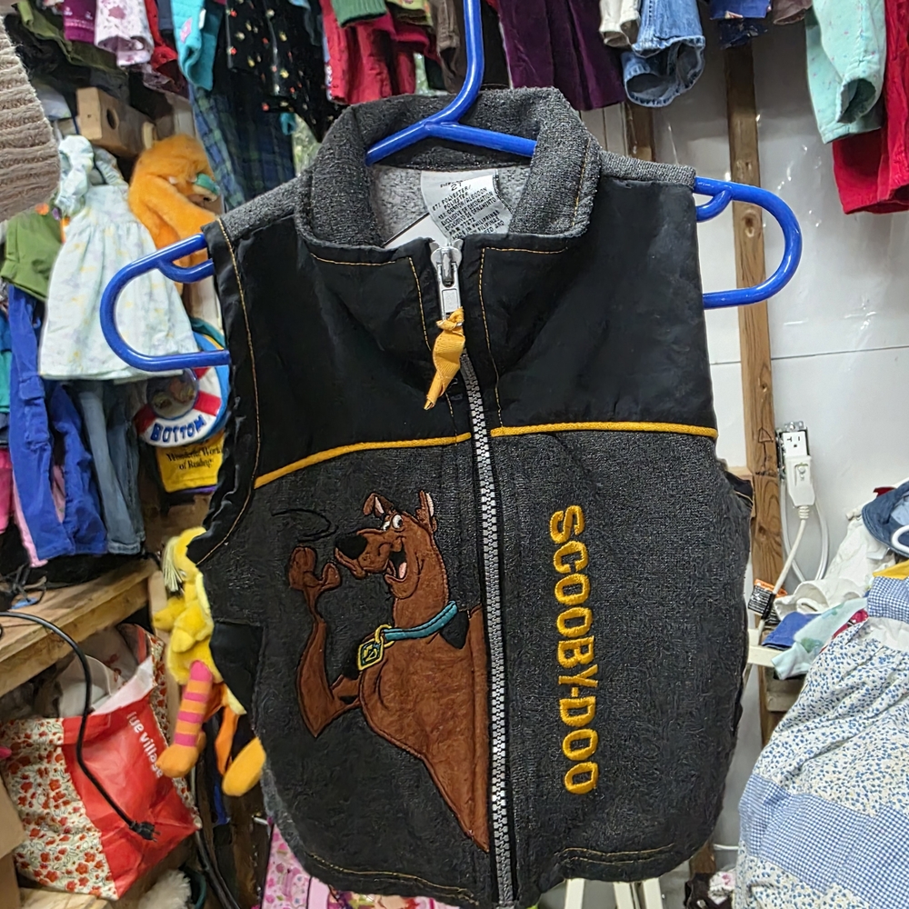 Scooby-Doo Kids Vest - Black and Gray